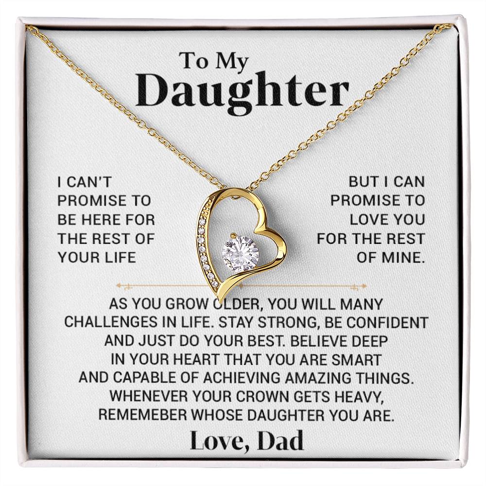 To My Daughter Necklace, Daughter Gift, Gift From Dad, Gift For Her1111