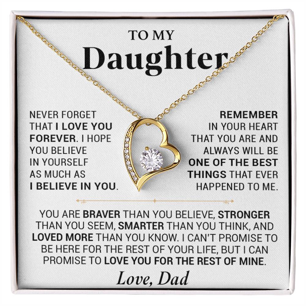 To My Daughter Necklace, Daughter Father Necklace, Daughter Gift From Dad 20_7