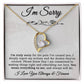 I'm Sorry Necklace For Wife, Apology Gift For Her, Forgiveness Gift