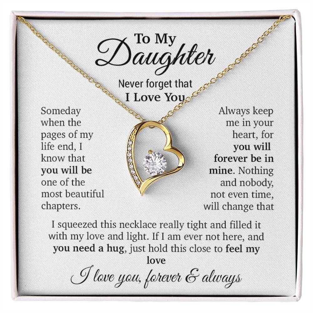 To My Daughter Necklace, Daughter Father Necklace, Daughter Gift From Dad, Mom 9_11
