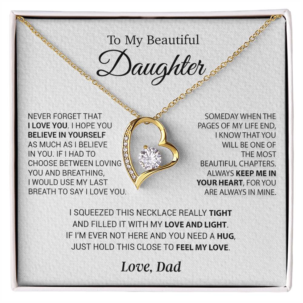To My Daughter Necklace, Daughter Father Necklace, Daughter Gift From Dad 1_10