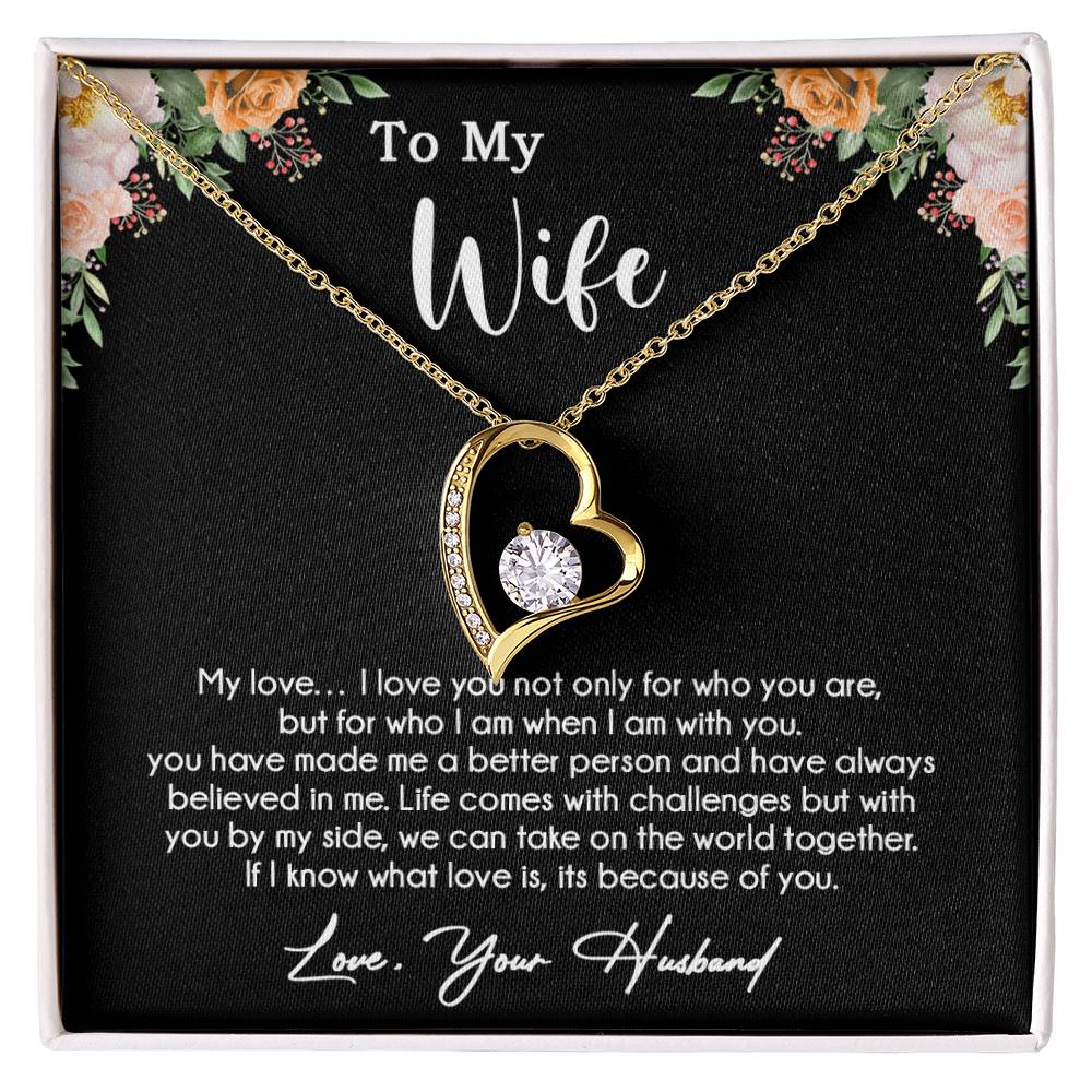 To My Wife Necklace, Wife Gift From Husband, Wife Husband Necklace, Mother Day