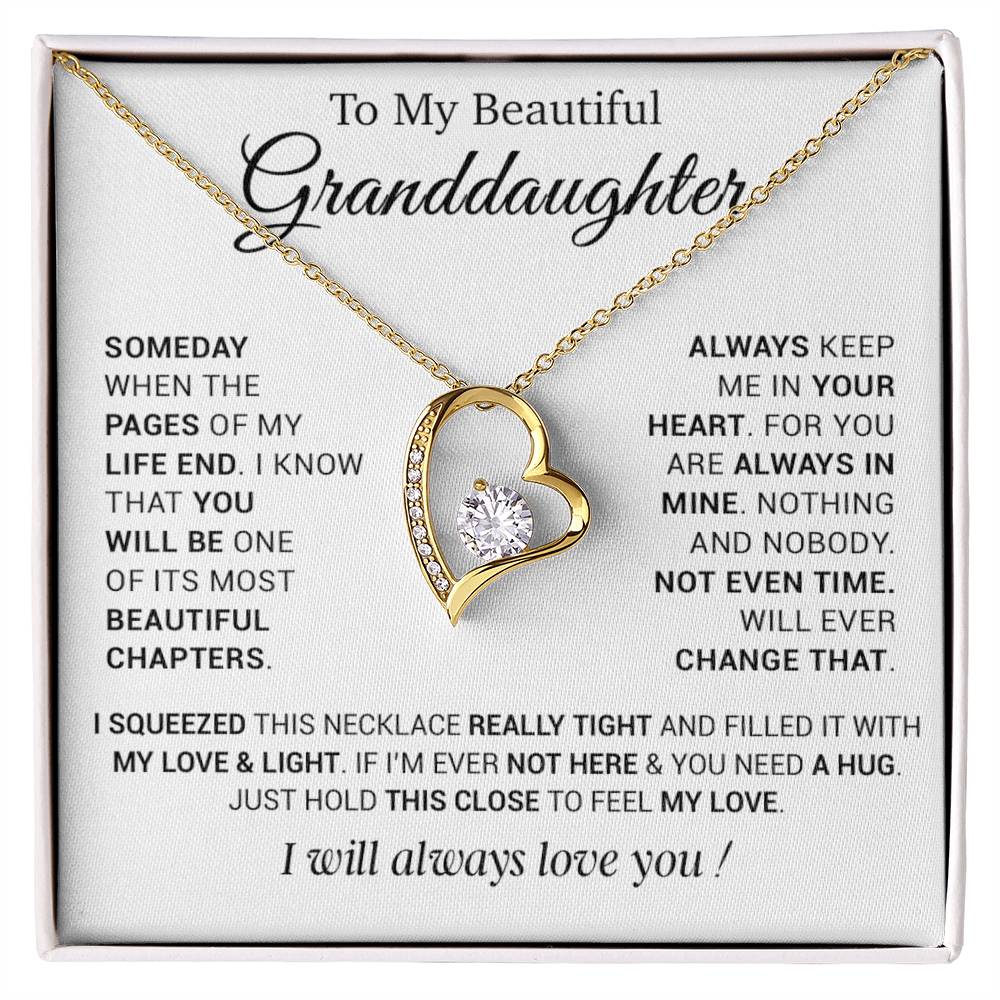 To My Granddaughter Necklace, Birthday Gift For Granddaughter From Grandpa 12_12