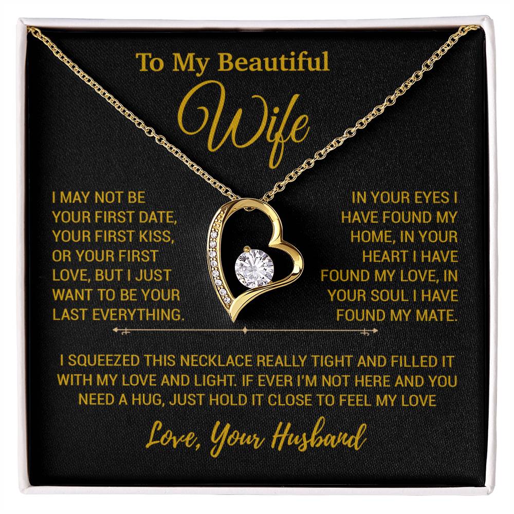 To My Wife Necklace, Christmas Gifts For Women, Anniversary Gift For Wife 23_12_Gold