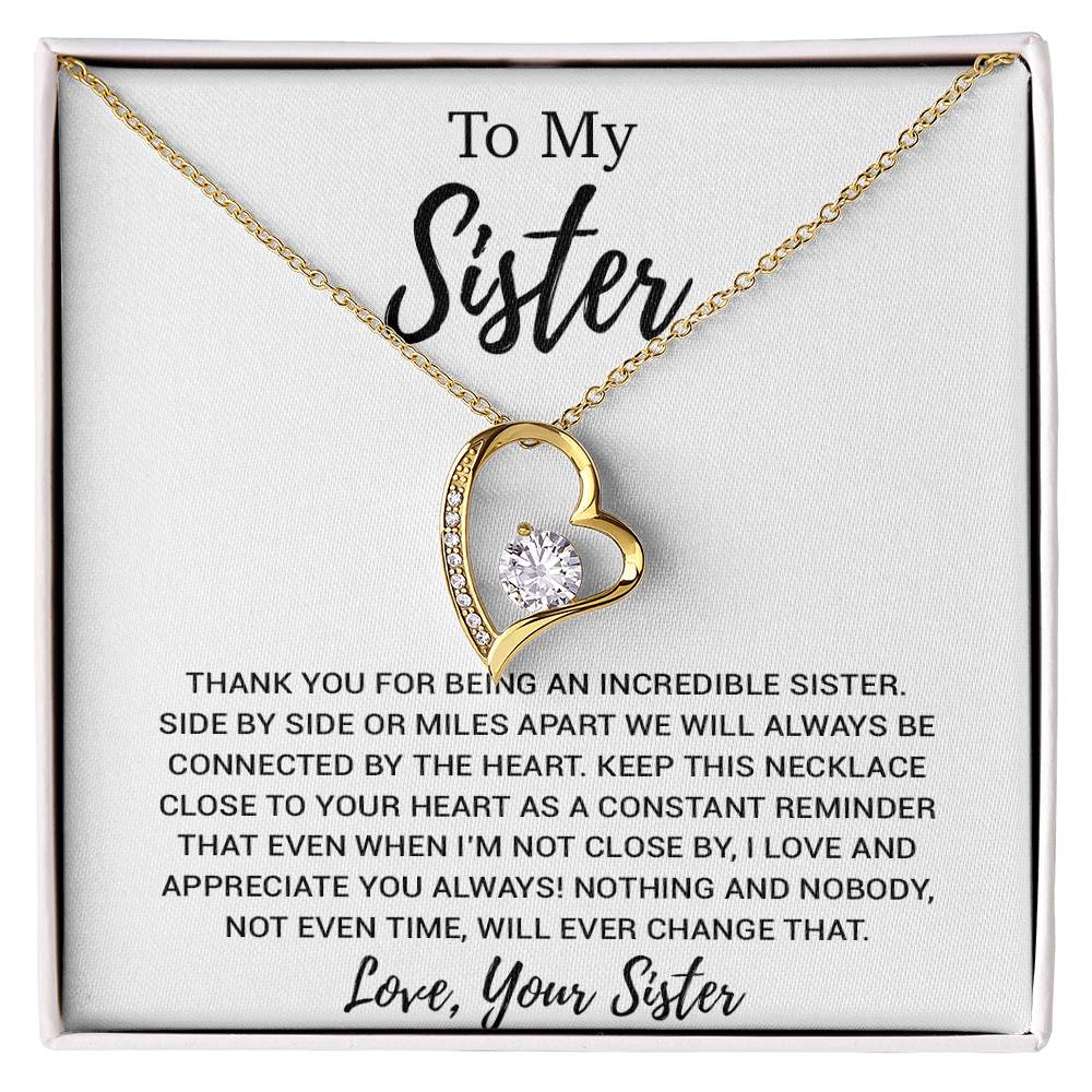 To My Sister Necklace, Brother to Sister, Birthday gift For Sister from Brother 13_8