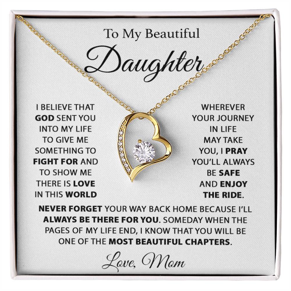 To My Daughter Necklace, Daughter Father Necklace, Daughter Gift From Dad77