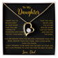 To My Daughter Necklace, Gift for Daughter from Dad, Father Daughter Necklace 18_5_Gold