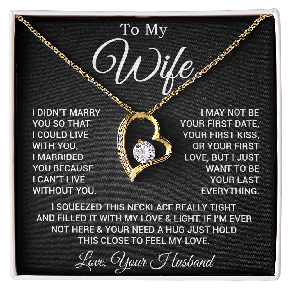 To My Wife Necklace, Gift For Wife, Anniversary Gift For Wife, Necklace For Wife 25_2