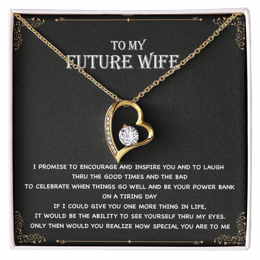 To My Future Wife Necklace, Engagement Gift for Future Wife, Birthday Gift