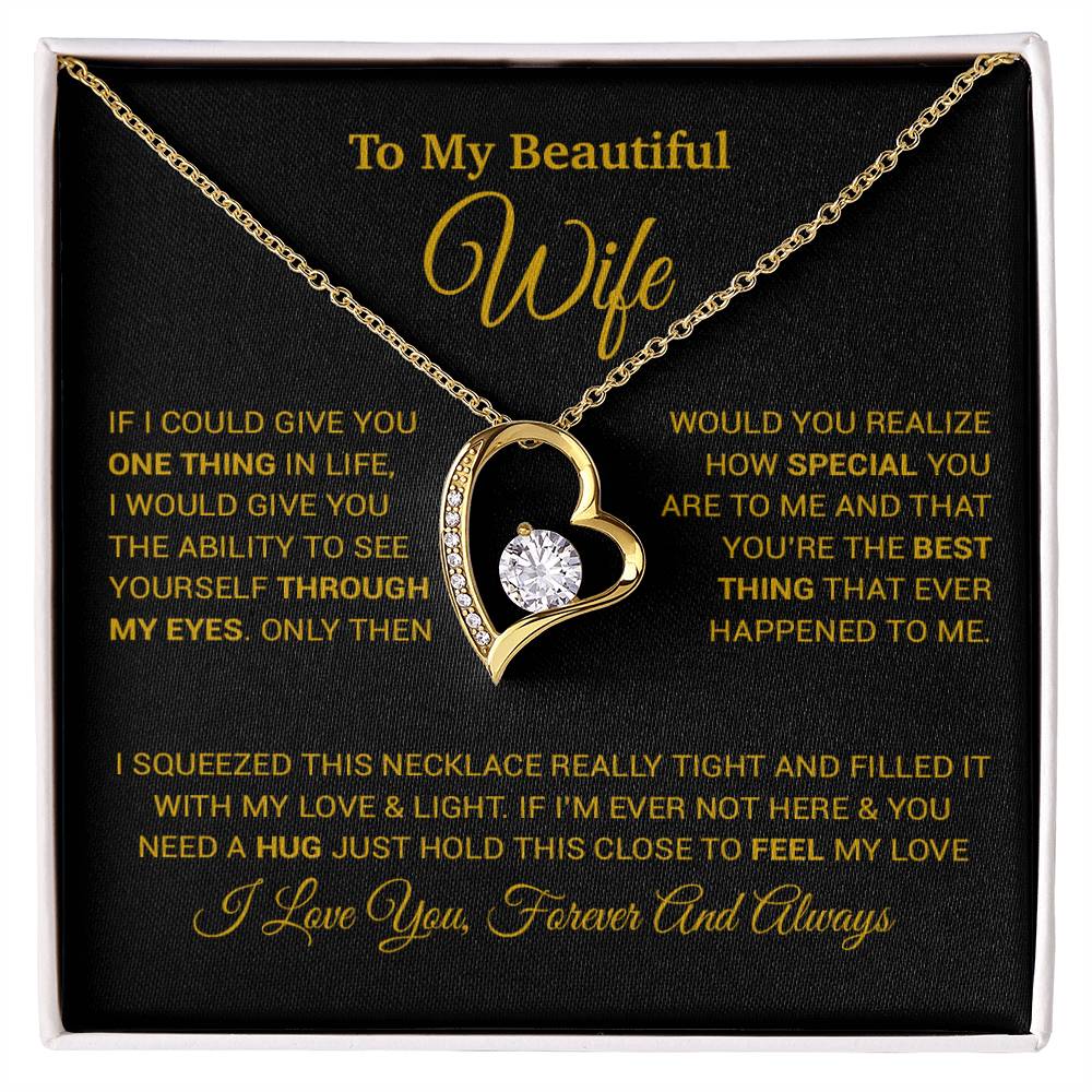 To My Wife Necklace, Christmas Gifts For Wife, Anniversary Cute Gift For Wife_24_8_Gold