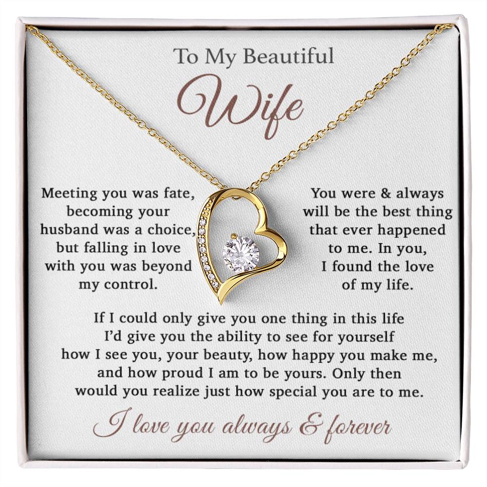 To My Wife Necklace Anniversary Gift For Wife, Birthday Gift For Wife, Gift For Wife, Necklace For Wife, Gift For Wife Birthday