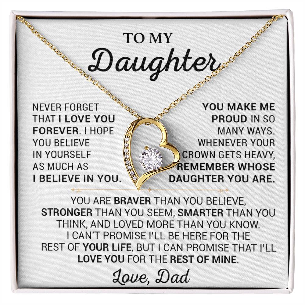 To My Daughter Necklace, Daughter Father Necklace, Daughter Gift From Dad 28_5