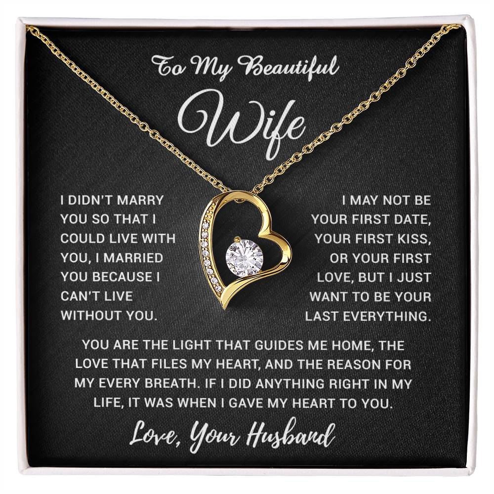 To My Wife Necklace, Gift For Wife, Anniversary Gift For Wife, Necklace For Wife 4_5