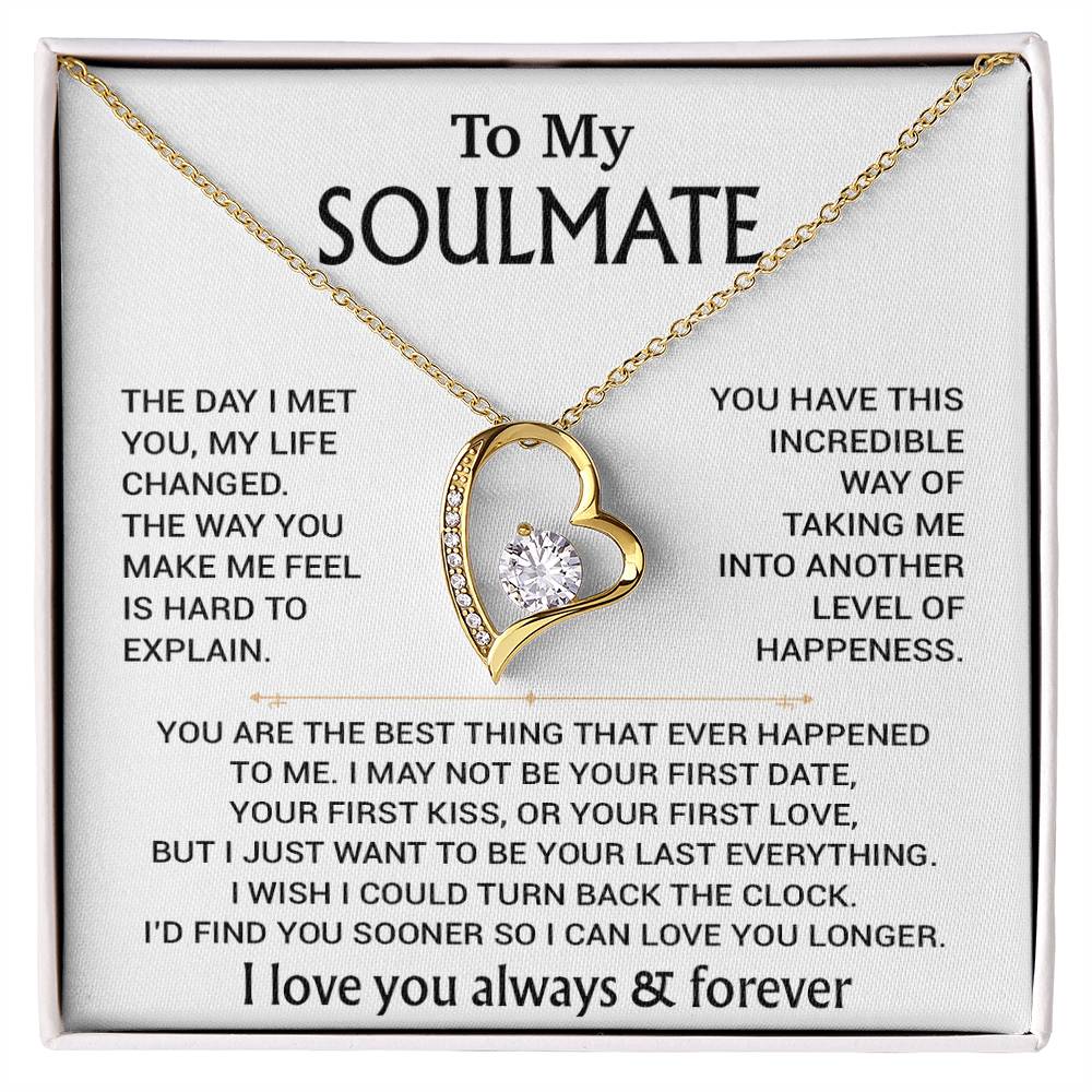 To My Soulmate Necklace, Soulmate Gift, Gift For Girlfriend, Christmas Gift 26_8_WHITE