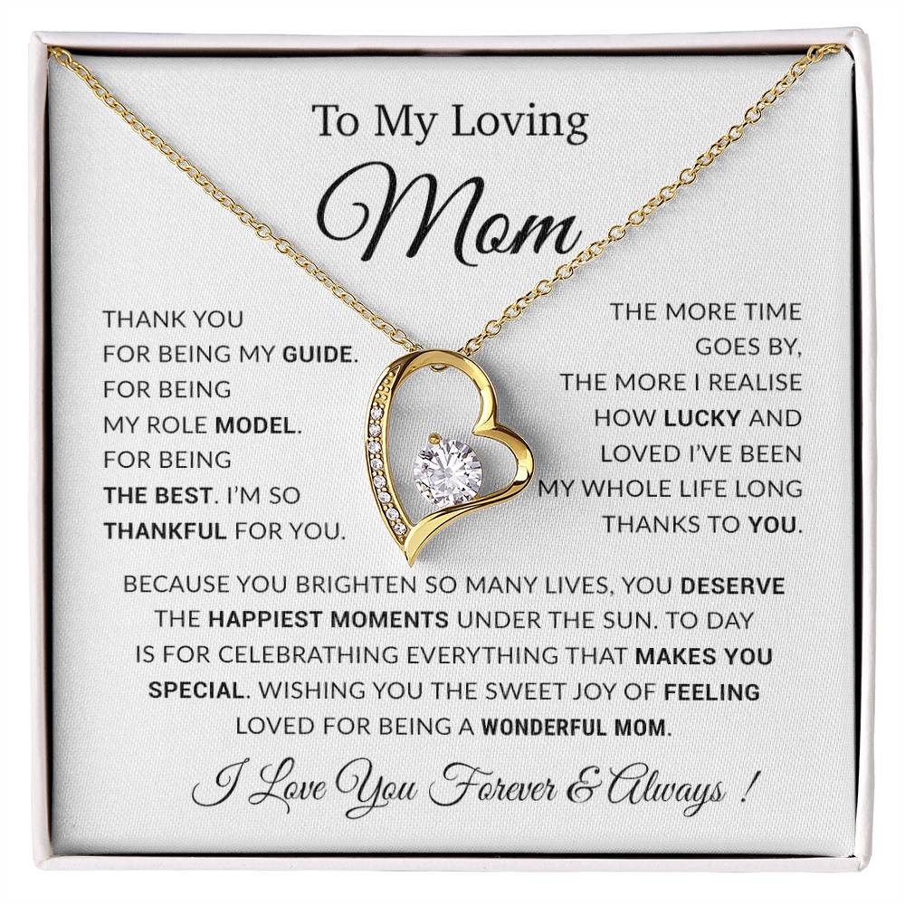 To My Mom Necklace, Gift For Mom, Mothers Day Gifts, Birthday Gift For Mom