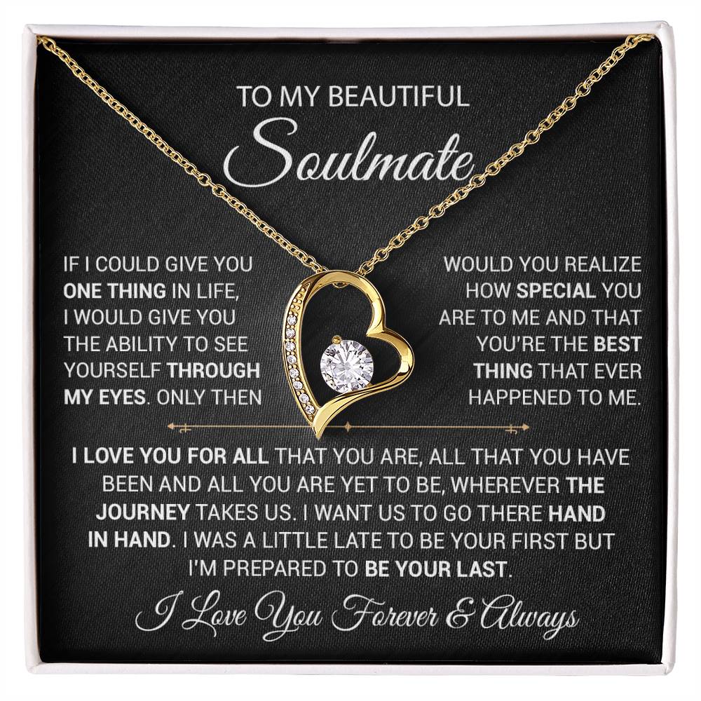 To My Soulmate Necklace, Gift For Wife Girlfriend From Husband, Christmas Gift 9_9