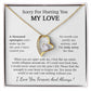 I'm Sorry Necklace Gift, Apology Gift For Her, Forgiveness Gift_White