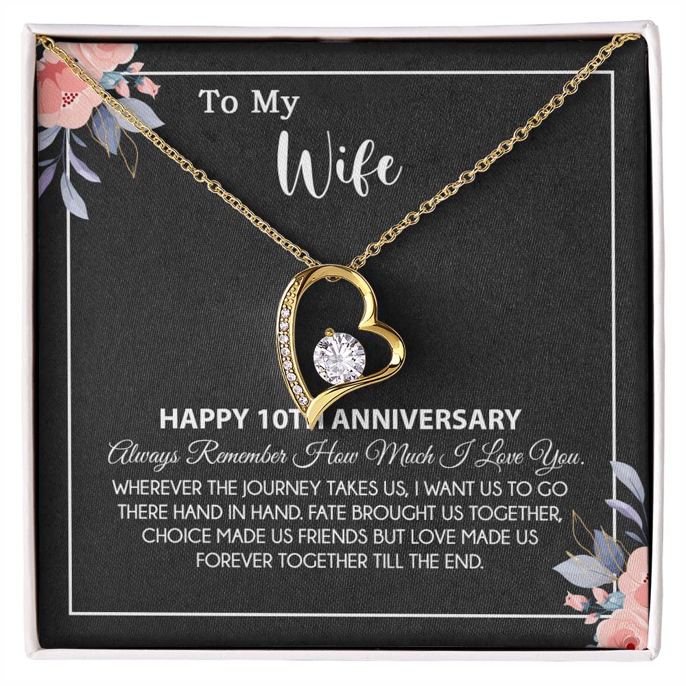 10th Anniversary Gift For Wife Necklace, 10 Year Anniversary, 10th Wedding Gift _28_8