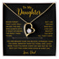 To My Daughter Necklace, Gift for Daughter from Dad, Father Daughter Necklace 2_6_Gold