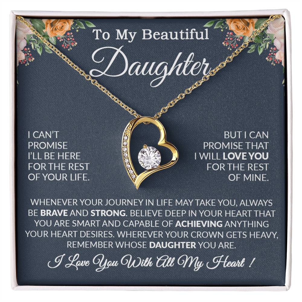 To My Daughter Necklace Gift From Dad, Daughter Gift, Father Daughter Necklace 14_9