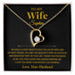 Custom To My Wife Necklace , Anniversary Gift Wife , Valentines Gift for Wife, Christmas Gifts