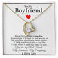 To My Boyfriend Necklace, Birthday Gift from Girlfriend, Anniversary Gift, Valentines Gift
