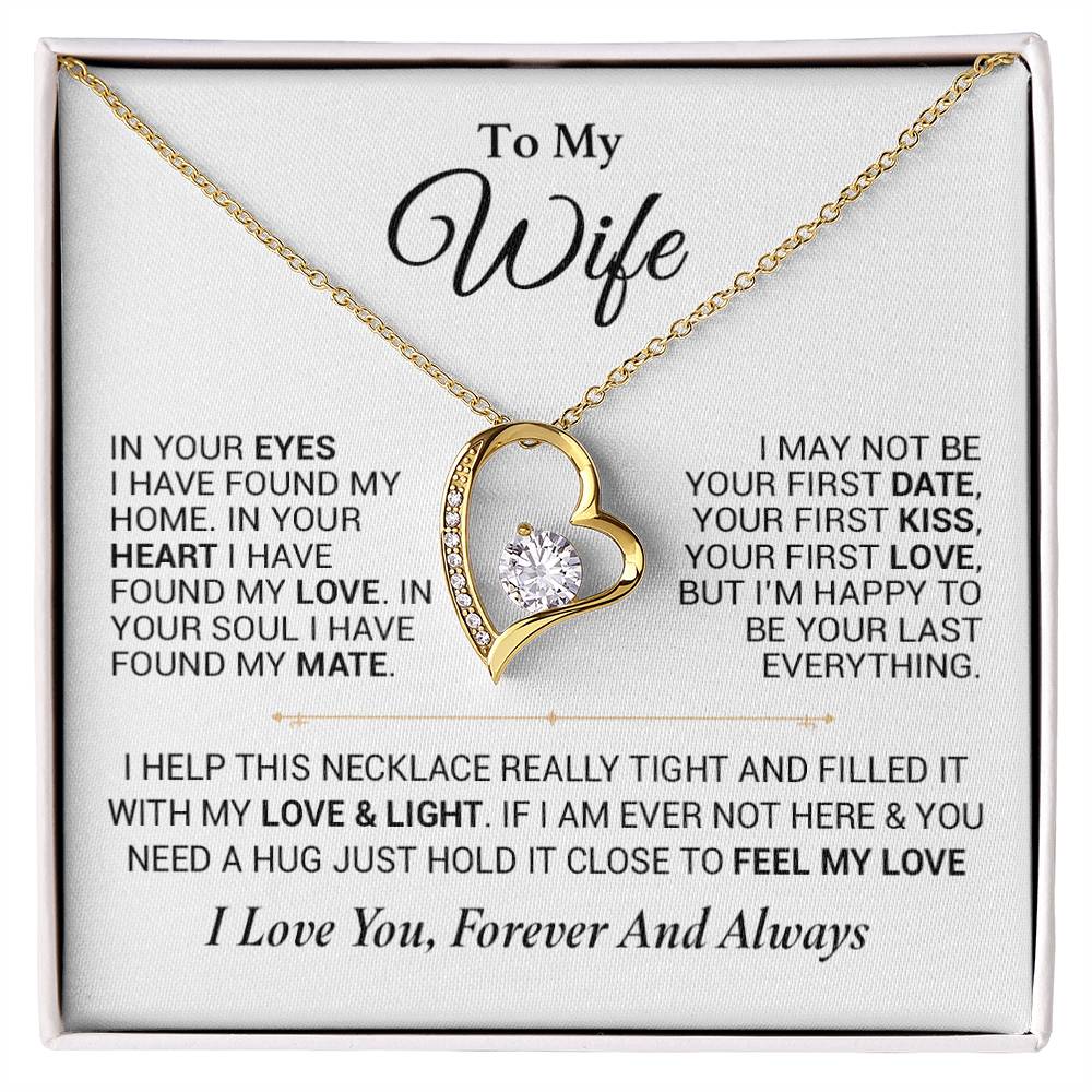 To My Wife Necklace, Anniversary Gift For Wife, Wife Birthday, Gift For Wife 24_7