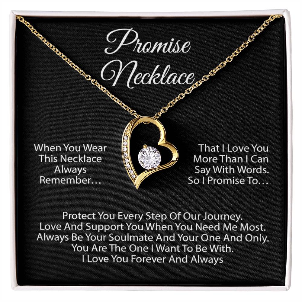 Promise Necklace For Soulmate, Valentine Gift, Birthday Gift, Anniversary Gift
