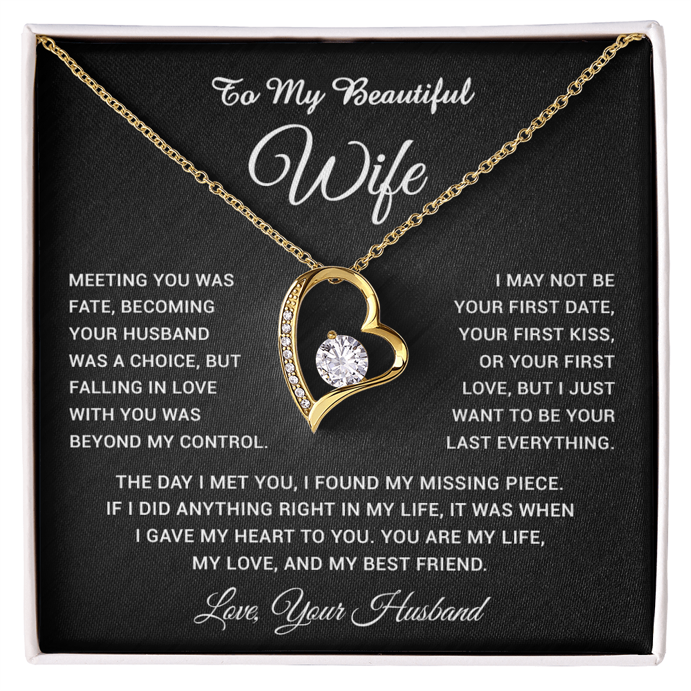 To My Wife Necklace, Gift For Wife, Anniversary Gift For Wife, Necklace For Wife 3_5