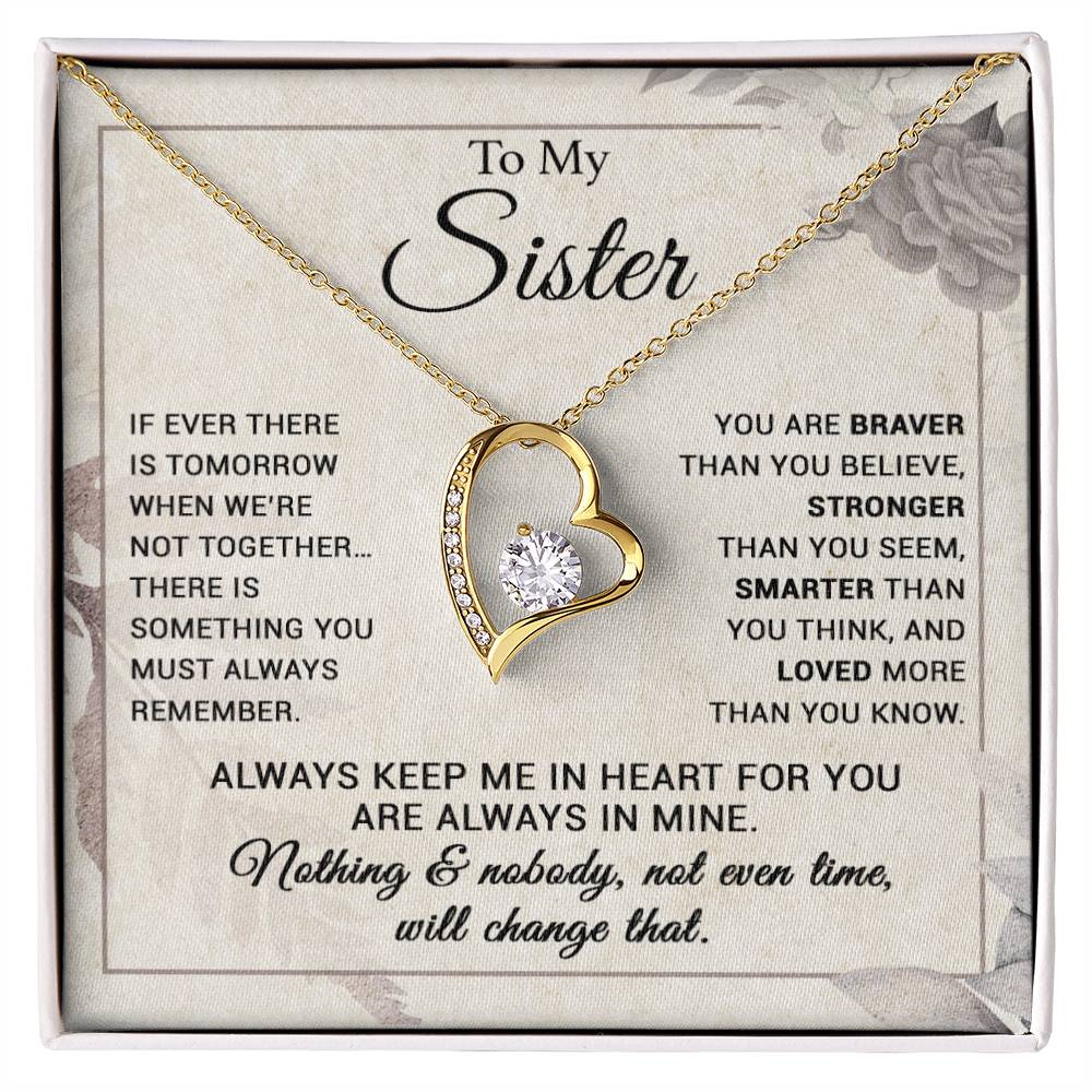 To My Sister Necklace, Brother to Sister, Birthday gift For Sister from Brother 7_9