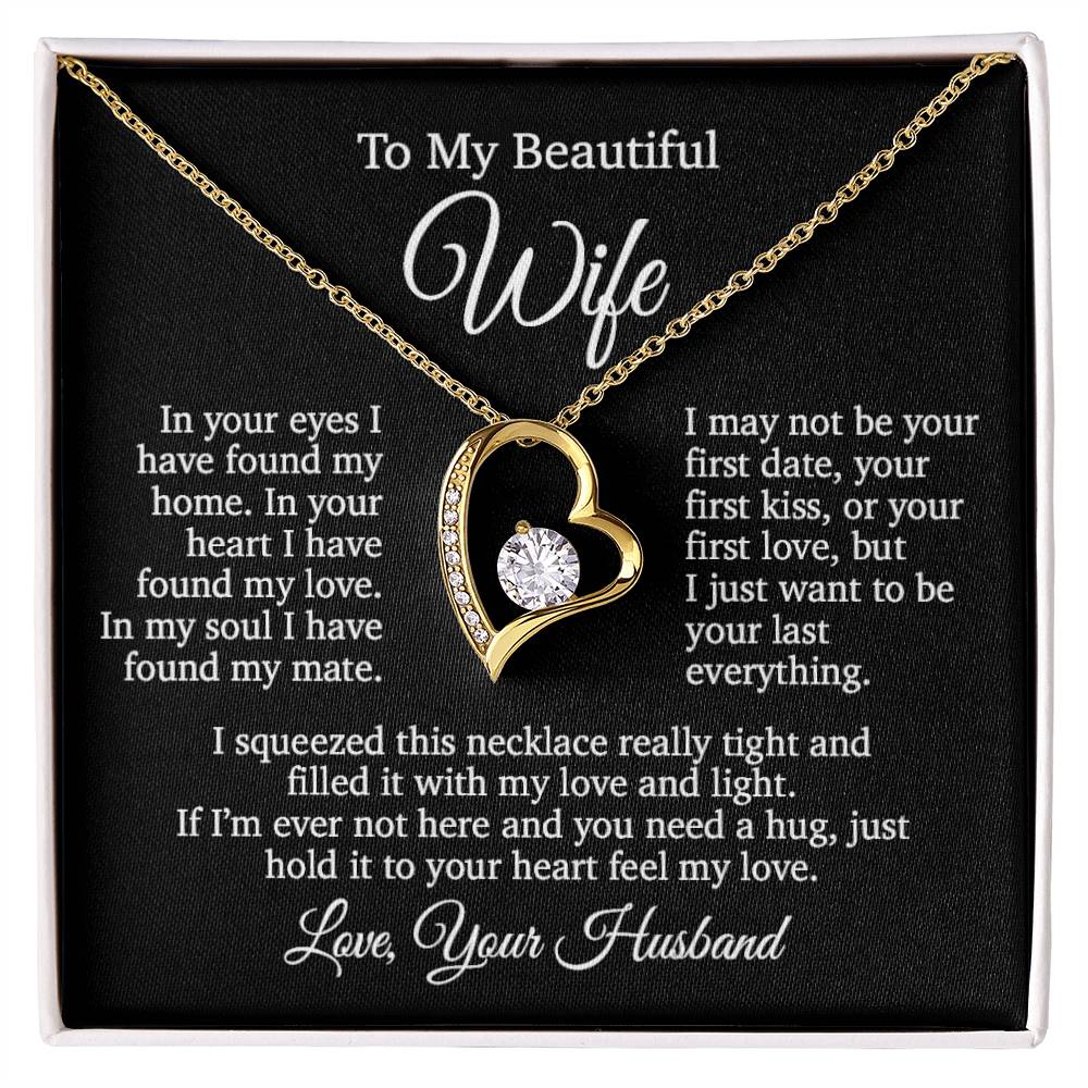 To My Wife Necklace, Gift From Husband, Anniversary Gifts Wife, Valentines Gift