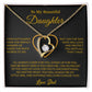 To My Daughter Necklace, Gift for Daughter from Dad, Father Daughter Necklace 7_6_Gold