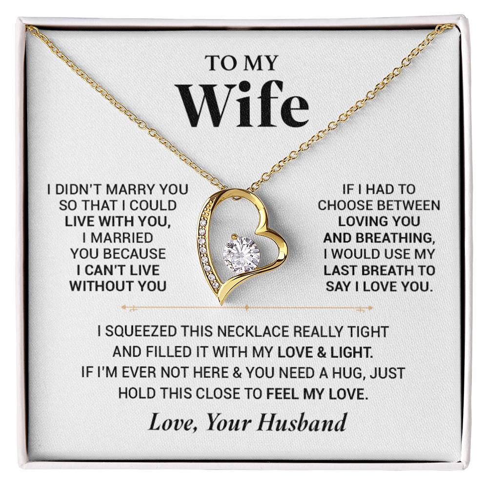 To My Wife Necklace, Christmas Gift For Wife, Christmas Gifts For Her, Wife Gift