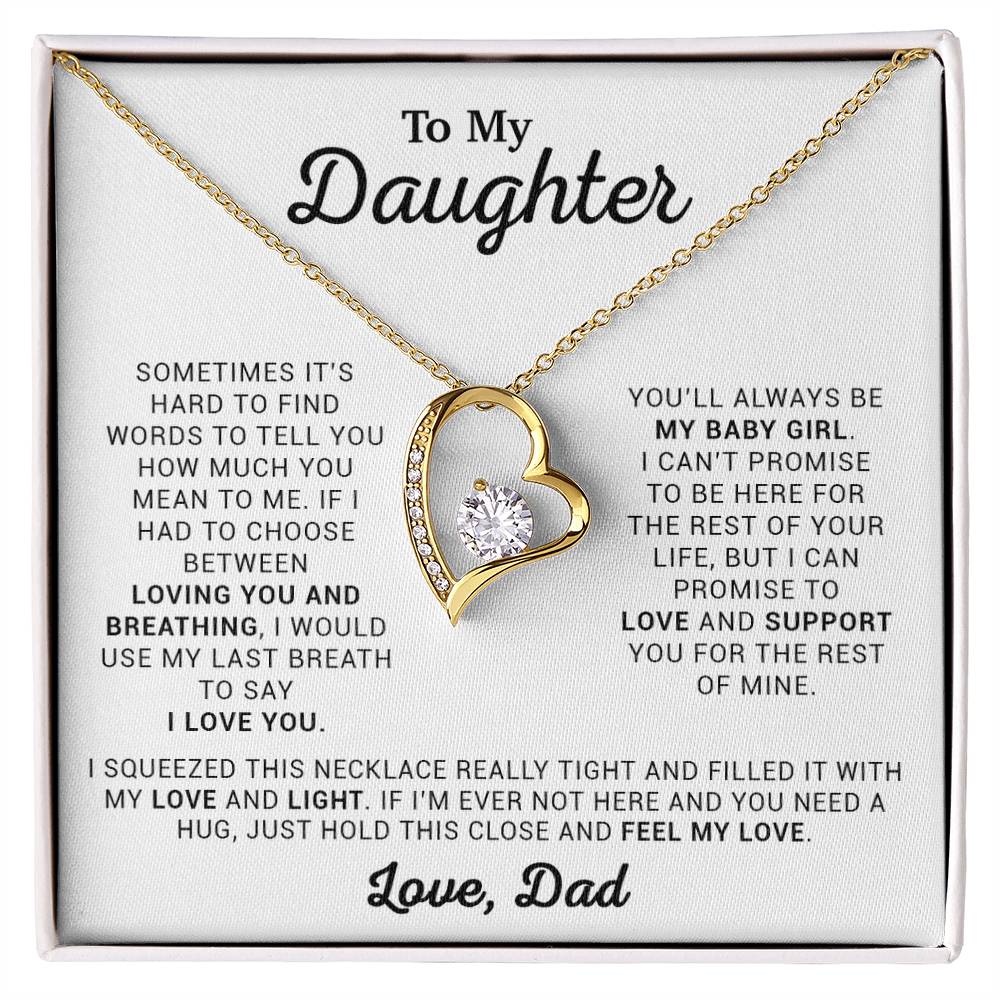 To My Daughter Necklace, Daughter Necklace, Gift For Daughter From Dad 9_4