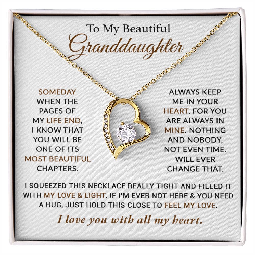 To My Granddaughter Necklace, Granddaughter Gifts From Grandma Grandmother 12_2
