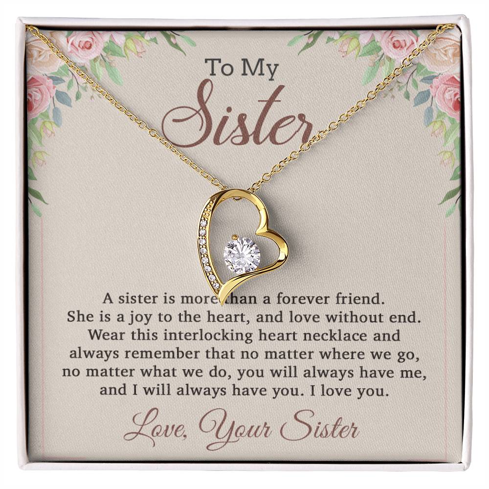 To My Sister Necklace, Brother to Sister, Birthday gift For Sister from Brother 12_8