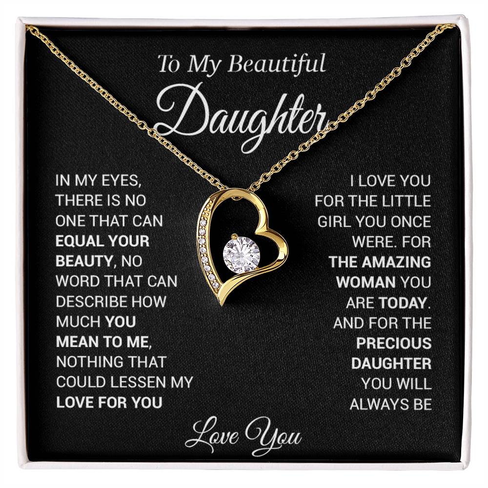 To My Daughter Necklace, Love Dad, Beautiful Necklace Gift, From Father Dad