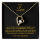 To My Beautiful Wife Necklace, Anniversary Gift, Valentine's Gift for Wife