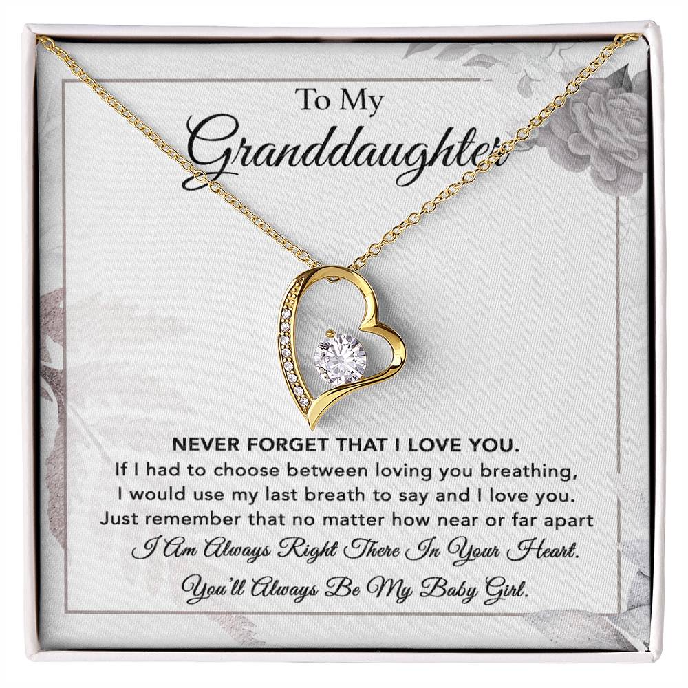 To My Granddaughter Necklace, Gift From Grandpa, Necklace For Granddaughter 6_1