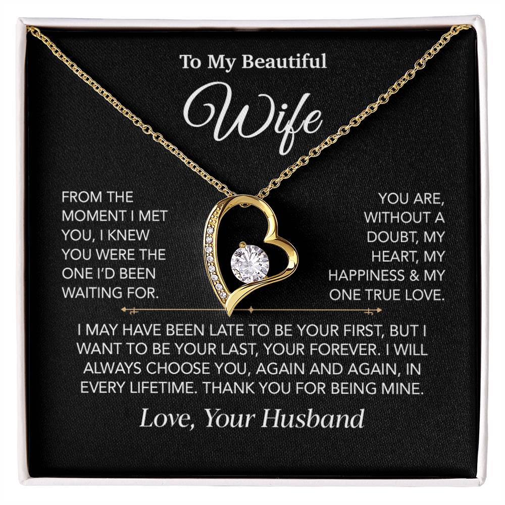 To My Wife Necklace, Christmas Gifts For Women, Anniversary Gift For Wife 27_12_Black