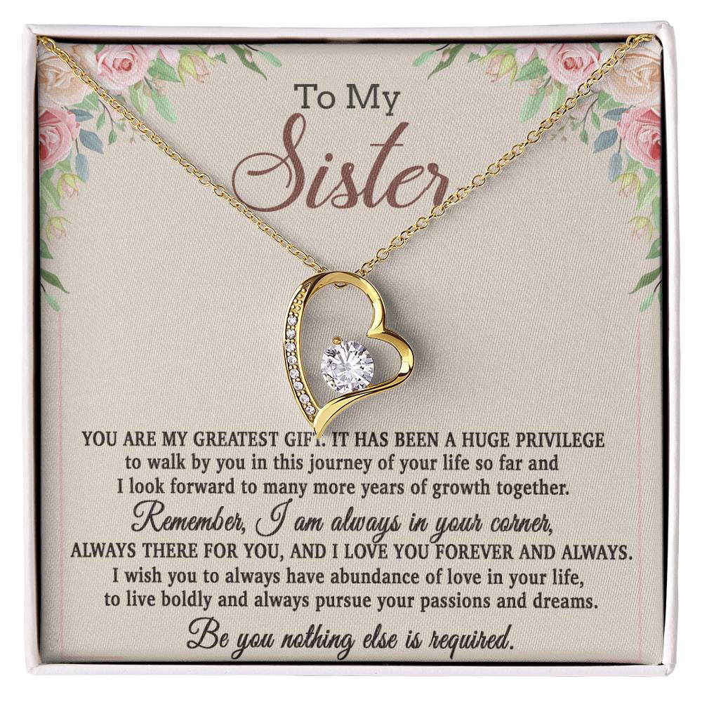 To My Sister Necklace, Brother to Sister, Birthday gift For Sister from Brother 26_8