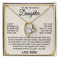Custom To My Daughter Necklace,Daughter Gift From Mom, Dad, Daughter Necklace