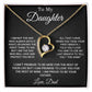 To My Daughter Gifts From Dad Hearts Necklace Father To Daughter Birthday Gift 3_3