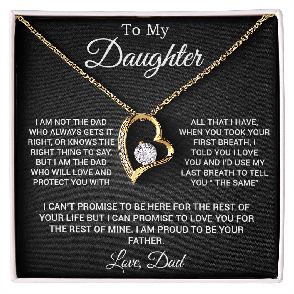 To My Daughter Gifts From Dad Hearts Necklace Father To Daughter Birthday Gift 3_3