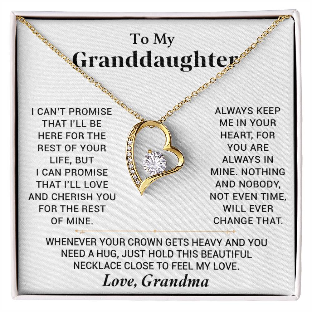 To My Granddaughter Necklace, Granddaughter Gift from Grandma, Gift from Grandpa