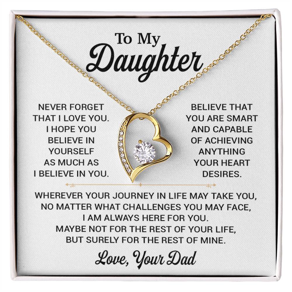 To My Daughter Necklace, Gift for Daughter from Dad, Daughter Father Necklace 8_11