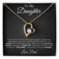 To My Daughter Gifts From Dad Hearts Necklace Father To Daughter Birthday Gift