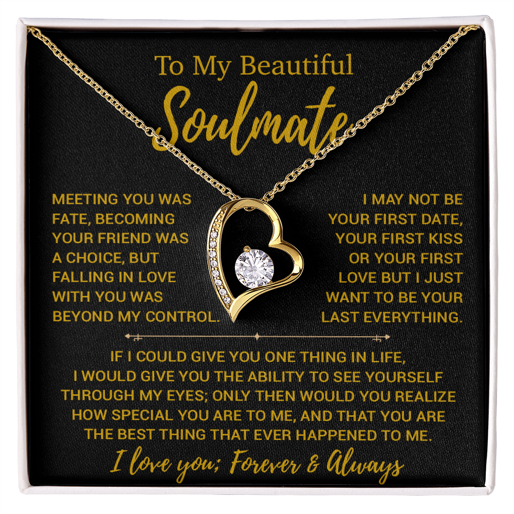 To My Soulmate Necklace, Valentines Day Gift, Gift For Wife, Anniversary Gift 23_12