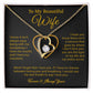 To My Wife Necklace, Gift For Wife, Anniversary Gift For Wife, Necklace For Wife 25_5_Gold