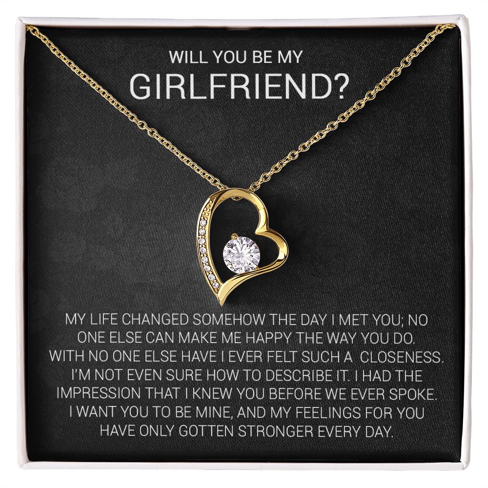 Girlfriend Proposal Necklace, Girlfriend Proposal Gift, Be My Girlfriend Gift, Future Girlfriend Necklace